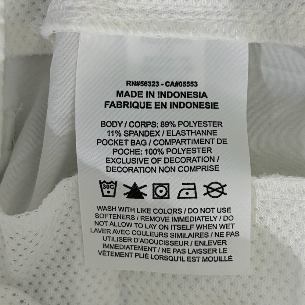 Nike White Elastic Waistband Athletic Shorts - Picture 7 of 7